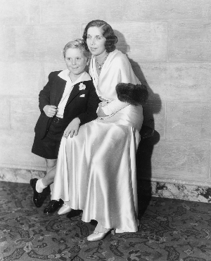 Nominee Jackie Cooper with his mother.