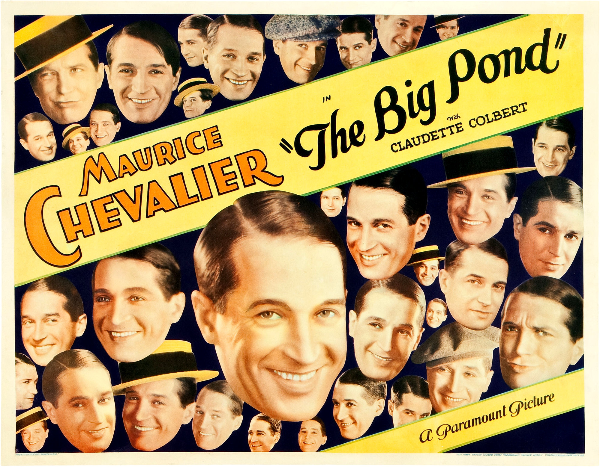 The Big Pond Chevalier Colbert 1930 Poster 2 The Big Pond Chevalier Colbert 1930 Poster 2
