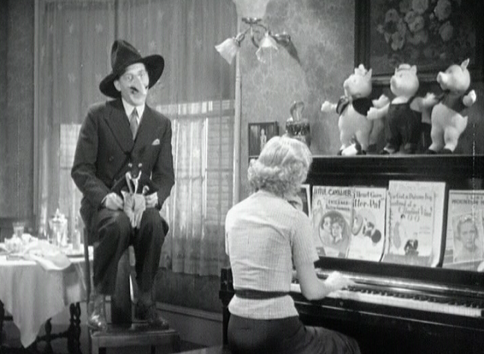 I mean, even the pigs are standing there. This is like symbolism central and no one does anything with it! 