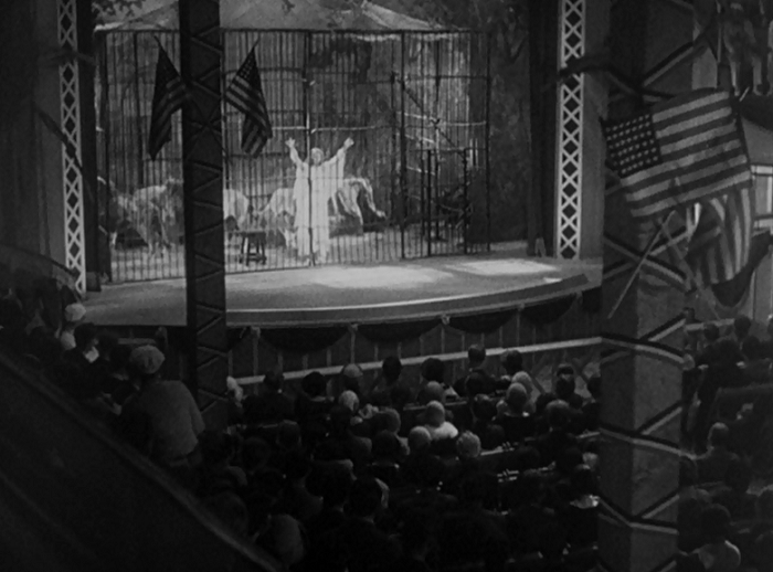 Here are some strategically placed American flags.