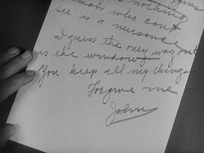 I love the little detail that the blind man accidentally wrote off the page a bit. 