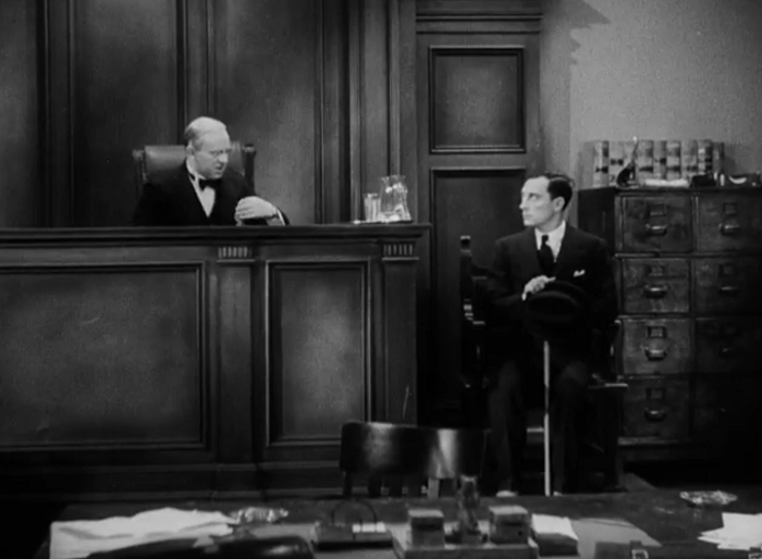 The Three Stooges later reused this bit. And did it better.