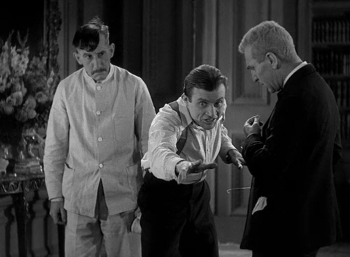 I like to think he's singing "Grease Lightning" here.