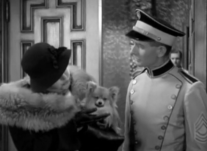 Pre-Code dog watch: a woman tries to bring her pup into the movie theater, but doesn't get away with it.