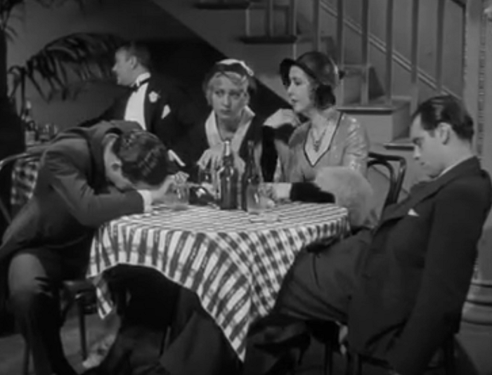 Those two guys passed out having a drink with Joan Blondell and Mae Clarke-- making them probably the biggest suckers in the history of movies.