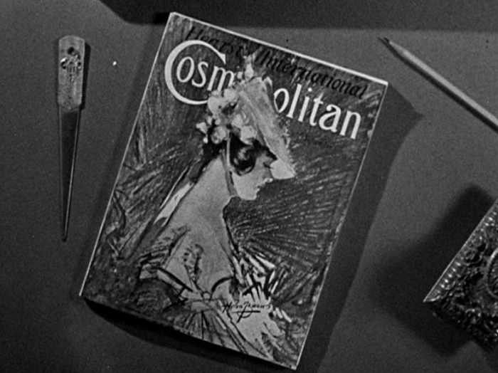 Cosmopolitan's brief appearance in the movie seems to fit right in with the movie's themes. At least, modern Cosmo would fit in.