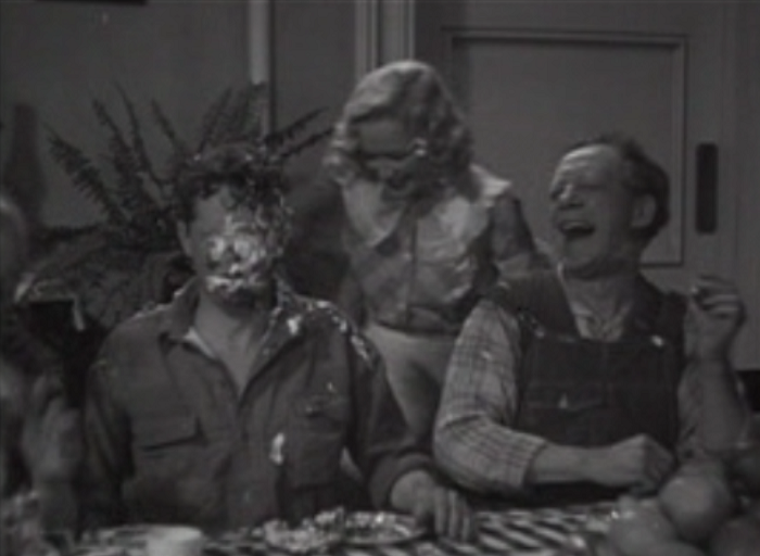 A pie fight makes everything better. 
