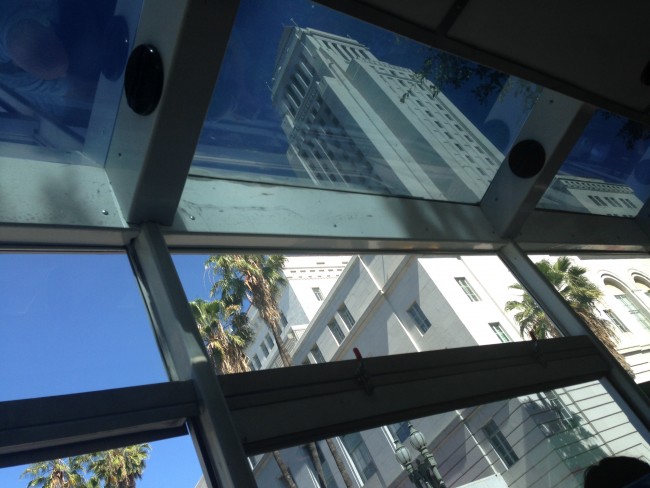 Los Angeles City Hall from the bus.
