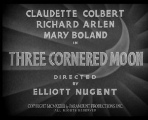 Three Cornered Moon 1933