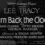 Turn Back the Clock 1933 pre-Code Lee Tracy Mae Clarke