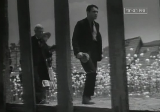 Director Curtiz captures Barthelmess framed behind symbolic bars several times in the picture.